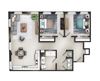 Two Bedroom One Bathroom B-6